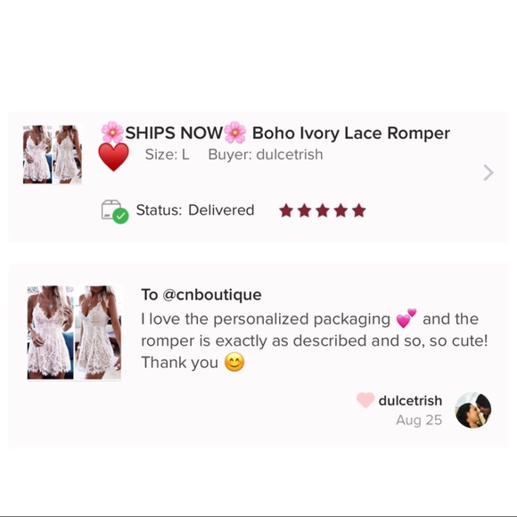 ❗️FREE❗️Boho Ivory Lace Romper - Picture 7 of 7